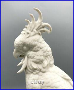 20th Century Blanc De Chine Style White Porcelain Parrot