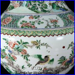 22 Old Chinese Dynasty Wucai Porcelain hand paintings Flower Birds Bottle Vase