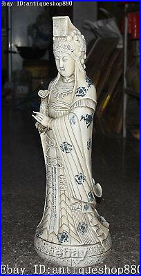 26 Marked Dehua Porcelain Ruyi Phenix Bird Queen Mother Immortal God Statue