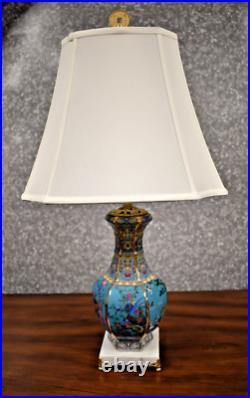 26 Qlty Chinese Porcelain Jingdezhen Vase Lamp Hex Bird/flower Chin-lung Style