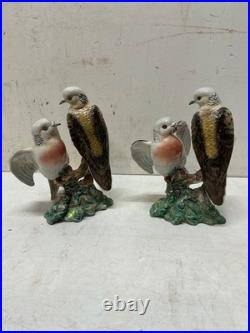 2 Vintage Beswick Turtle Doves Figurines No 1022 Arthur Gredington 1948-1954