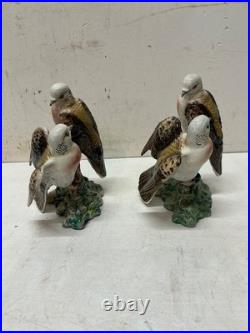2 Vintage Beswick Turtle Doves Figurines No 1022 Arthur Gredington 1948-1954