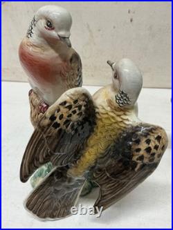 2 Vintage Beswick Turtle Doves Figurines No 1022 Arthur Gredington 1948-1954
