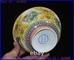 6.4Marked Chinese dynasty Wucai porcelain flower bird statue Tea cup Bowl Bowls