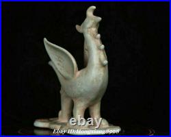 6.6 Old China Song Dynasty Ru Kiln Porcelain Animal phoenix Bird Suzaku Statue