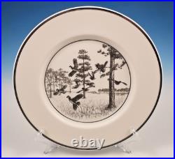 6 Lenox Richard Bishop Wild Game Bird Dinner Plate Turkey Grouse Quail Etchings