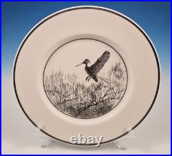 6 Lenox Richard Bishop Wild Game Bird Dinner Plate Turkey Grouse Quail Etchings