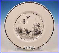 6 Lenox Richard Bishop Wild Game Bird Dinner Plate Turkey Grouse Quail Etchings