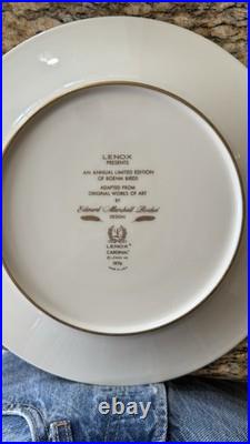 6 Lenox vintage collector annual limited edition Edward Boehm plates