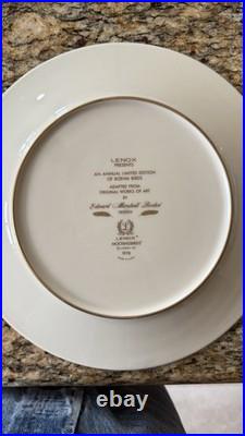 6 Lenox vintage collector annual limited edition Edward Boehm plates