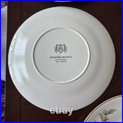 7 Boehm Chickadees and Holly Dinner Plates (2 SETS OF 7 AVAILABLE) RL