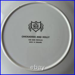 7 Boehm Chickadees and Holly Dinner Plates (2 SETS OF 7 AVAILABLE) RL