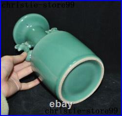 8Chinese China Longquan kiln porcelain bird Zun Cup Bottle Pot Vase Jar Statue
