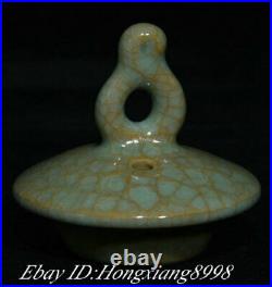 8.2 Old China Song Dynasty Ru Kiln Porcelain Phoenix handle Wine Tea Pot Flagon