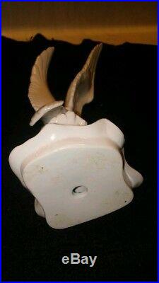 8.5 SEAGULL porcelain meissen antique figurine vtg statue pottery wave art bird
