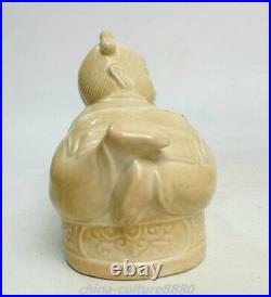 8.6Old Song Ding Kyin Porcelain Fengshui Tong Boy Girl weeping willow Pair