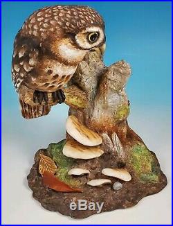 8 Limited Edition Boehm Porcelain OWL Statue Figurine Made in England