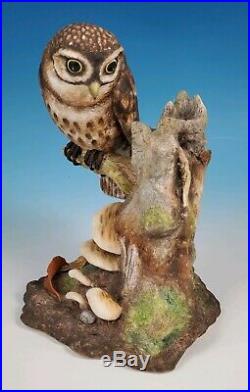 8 Limited Edition Boehm Porcelain OWL Statue Figurine Made in England