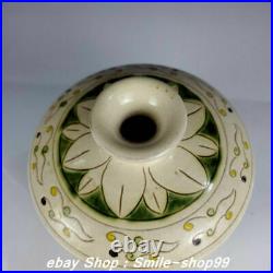 8 Old China Song Dynasty Cizhou kiln Porcelain Money Flower Pattern Bottle Vase