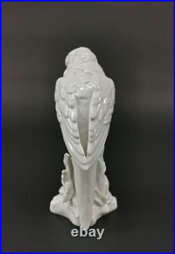 9924101 Wagner&Apel Porcelain Figurine Bird Ara Parrot White H22cm