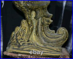 9.2 Ancient China pottery Porcelain Dynasty Phoenix Bird Lucky Statue Sculpture