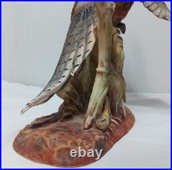 9.5 PHEASANT porcelain Forever Nature Figurine 1982 Fred Aman Enesco RARE vtg