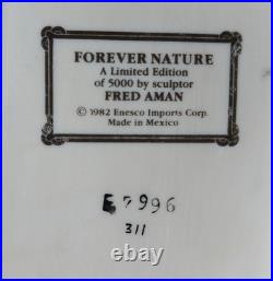 9.5 PHEASANT porcelain Forever Nature Figurine 1982 Fred Aman Enesco RARE vtg