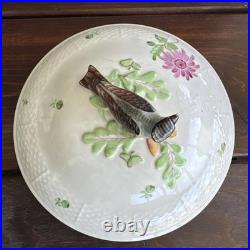 9.5 Rothschild Bird Top Tureen Herond Hungary Handpainted Porcelain Vintage