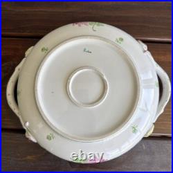 9.5 Rothschild Bird Top Tureen Herond Hungary Handpainted Porcelain Vintage
