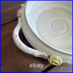 9.5 Rothschild Bird Top Tureen Herond Hungary Handpainted Porcelain Vintage