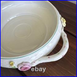 9.5 Rothschild Bird Top Tureen Herond Hungary Handpainted Porcelain Vintage