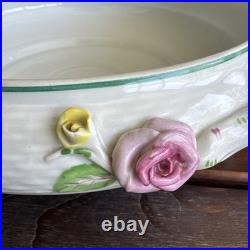 9.5 Rothschild Bird Top Tureen Herond Hungary Handpainted Porcelain Vintage