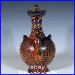 9.8 Song Dynasty Jian Kiln Porcelain Dragon Loong Bird Head Wine Tea Pot Flagon