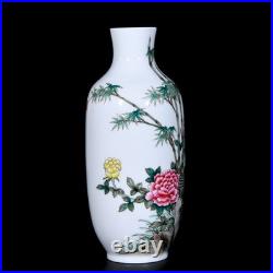 9'' Collectable Art Handmade Painting Five Colours Porcelain Bird Vase
