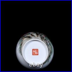 9'' Collectable Art Handmade Painting Five Colours Porcelain Bird Vase