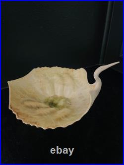 AMAZING MCM Style Porcelain Crane Sculpture Signed Studio Art Ceramic Bird