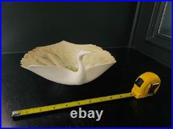AMAZING MCM Style Porcelain Crane Sculpture Signed Studio Art Ceramic Bird