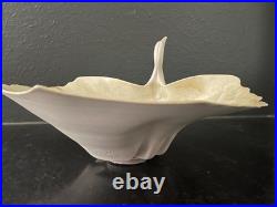AMAZING MCM Style Porcelain Crane Sculpture Signed Studio Art Ceramic Bird
