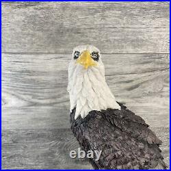 AMERICAN FLAG PATRIOTIC BALD EAGLE 16 USA Standing Tall! Statue Sculpture