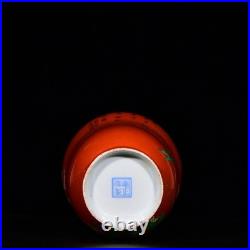 A PAir Nice Collectable Art Hand Painting Famille Rose Porcelain Bird Shang Vase A PAir Nice Collectable Art Hand Painting Famille Rose Porcelain Bird Shang Vase