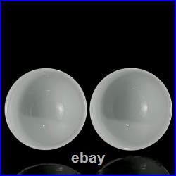 A Pair Chinese Pastel Porcelain Hand Painted Exquisite Flower and Bird Cups 2162