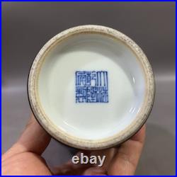 A Pair Nice Chinese Art Handmade Painting Famille Rose Porcelain Bird Vase