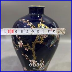 A Pair Nice Chinese Art Handmade Painting Famille Rose Porcelain Bird Vase