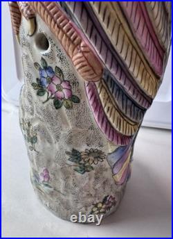 A pair of antique Chinese porcelain phoenix birds (18 inch) stunning