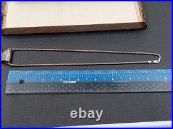 Amazing statement Artist Sterling Silver Necklace blue porcelain bird pendant