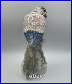 Amphora Czechoslovakia Porcelain Figurine Of A Parrot 13 1/2 Tall, Outstanding