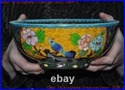 Ancient China dynasty wucai porcelain flower bird statue Tea cup Bowl Bowls