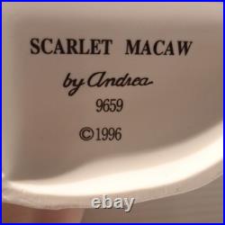 Andrea By Sadek Scarlet Macaw #9659 12.25 1996 Vintage