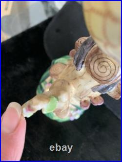 Andrea by Sadek 1 Parrot Bird Chinoiserie Porcelain Figurine & Piccadilly Bird