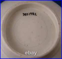 Antique 18thC Worcester Porcelain Bird Scene & Floral Slop Bowl Porzellan Schale